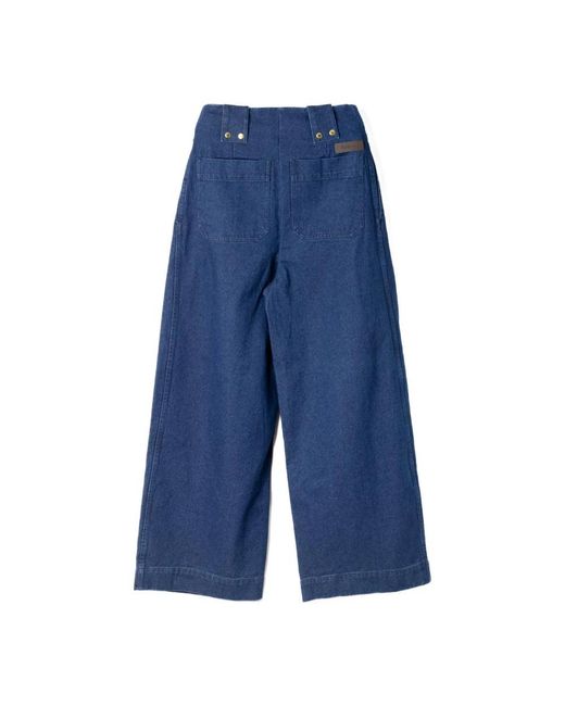 Barbour Blue Wide Jeans