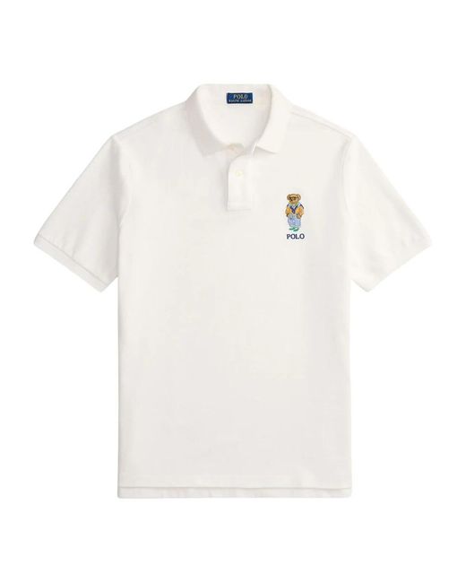 Ralph Lauren White Polo Shirts for men