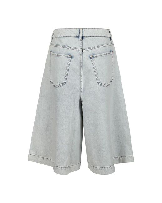 Shorts > denim shorts Liviana Conti en coloris Gray