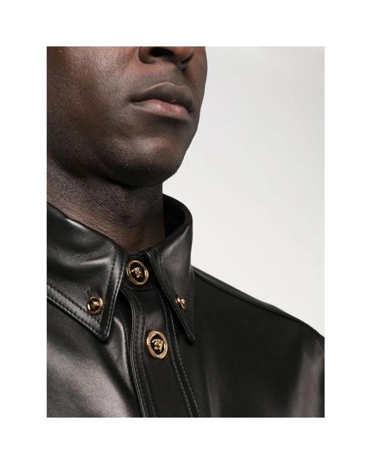 Versace Lässiges hemd in Black für Herren