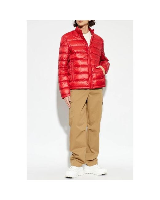 Down Jackets di Moncler in Red da Uomo