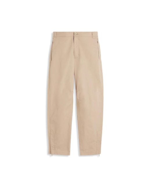 Lanvin Cropped Trousers in het Natural voor heren