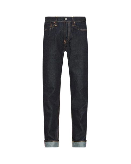 Evisu Blue Slim-Fit Jeans for men