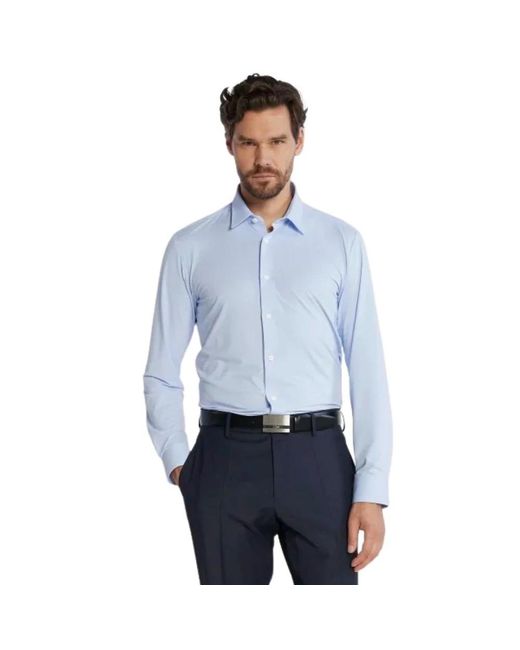 Boss Slim fit stretch hemd in Blue für Herren