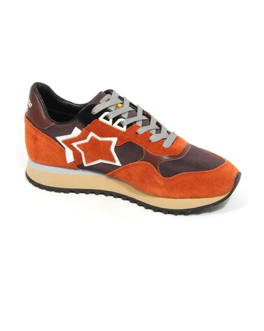 Atlantic Stars Orange Sneakers for men