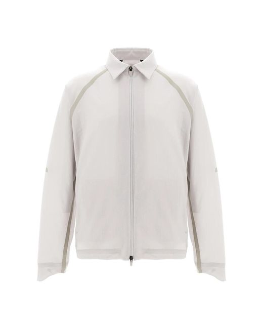 Herno Overhemden ,Wit ,Polyester Chantilly Shirt in het White voor heren