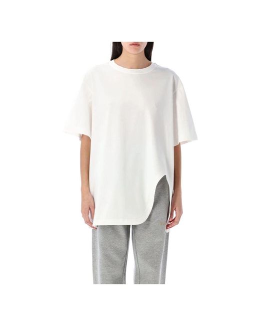 The Attico White Stilvolles tee mit einzigartigem design
