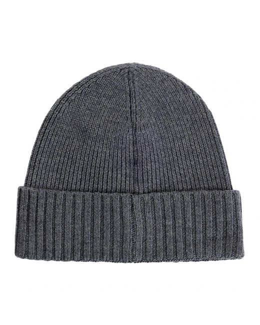HUGO Accessoires ,Grijs ,Wol Geribbelde Wollen Muts Model Fati Grijs in het Gray voor heren