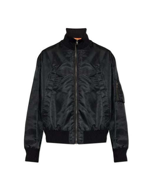 MM6 by Maison Margiela Black Bomber Jackets for men