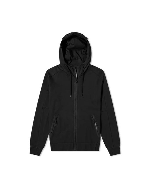 C P Company Black Zip-Throughs for men