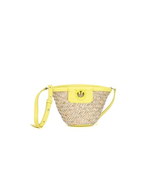 Pinko Yellow Shopping Bags