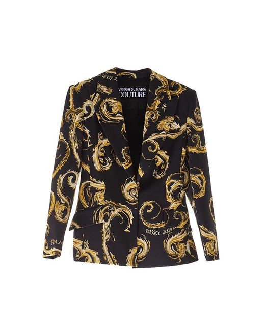 Blazers Versace Jeans Couture de color Black