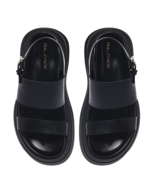 Baldinini Blue Flat Sandals