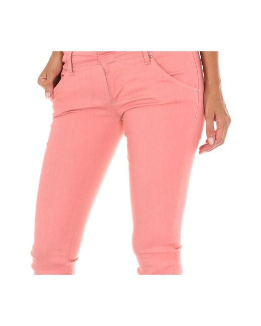 Met Red Skinny Trousers
