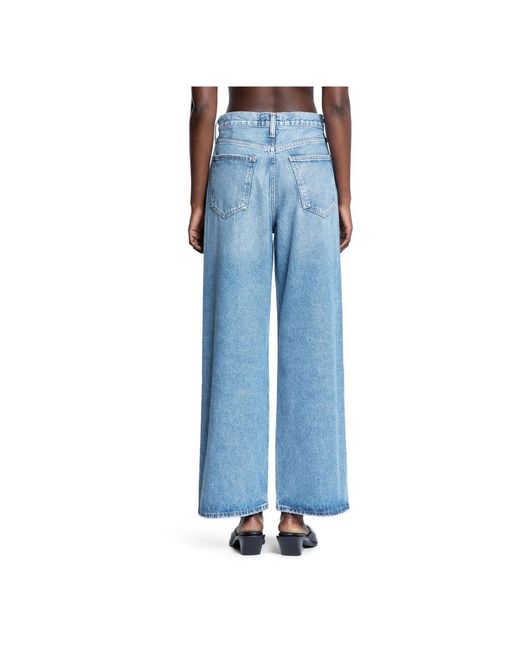 Agolde Blue Straight Fit Jeans