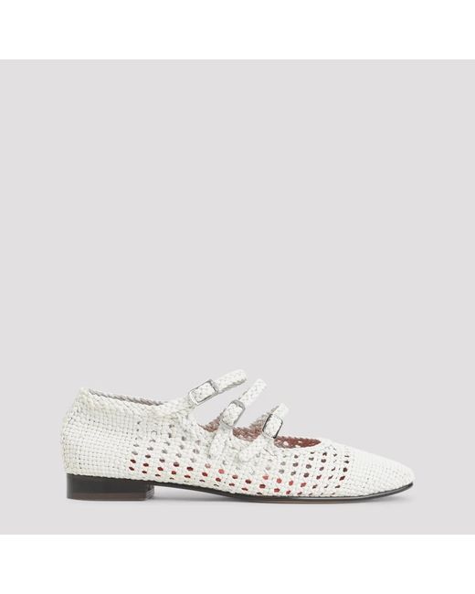 CAREL PARIS White Ballerinas