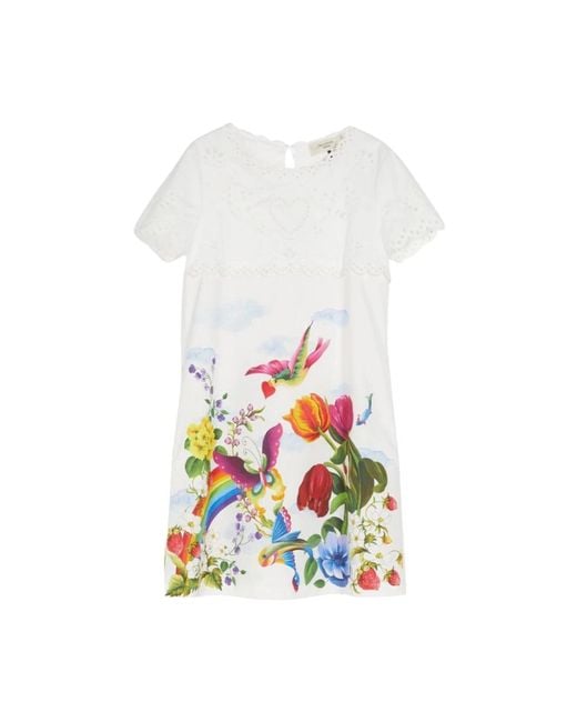 Max Mara White Short Dresses