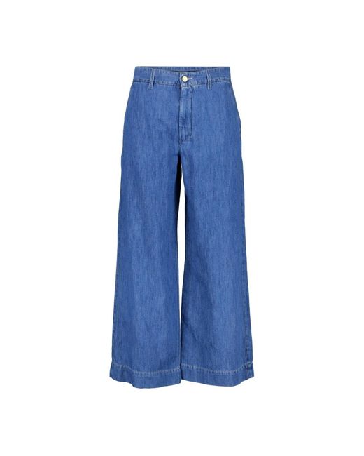 Max Mara Wide Jeans in het Blue