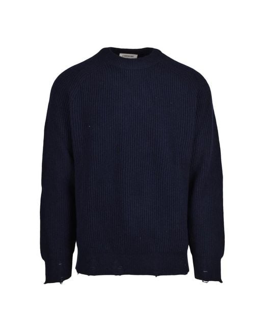 ATOMOFACTORY Ribbed Sweater in het Blue voor heren