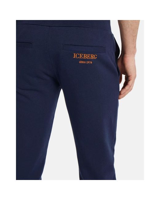 Iceberg Blue Sweatpants for men