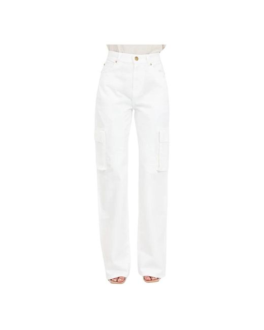 Wide pantaloni di Pinko in White