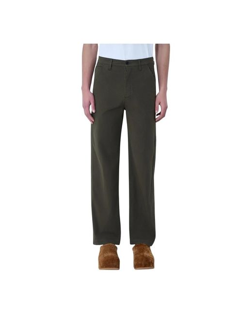 Dries Van Noten Gray Straight Trousers for men