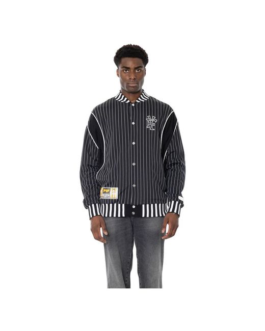 PDF Doc 2 Pinstripe Oversize Jacket in het Black voor heren