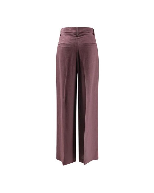Brunello Cucinelli Purple Wide Trousers