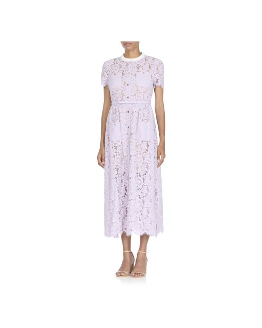 Self-Portrait Midi Dresses in het Purple