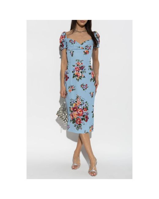 Dolce & Gabbana Blue Midi Dresses