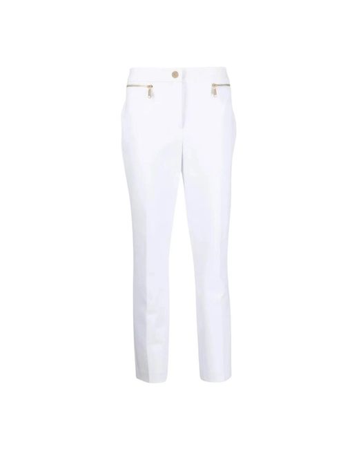 Michael Kors White Slim-Fit Trousers