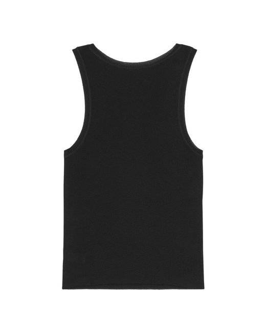 Saint Laurent Black Sleeveless Tops
