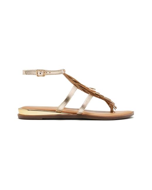 Flat Sandals di Gioseppo in Metallic