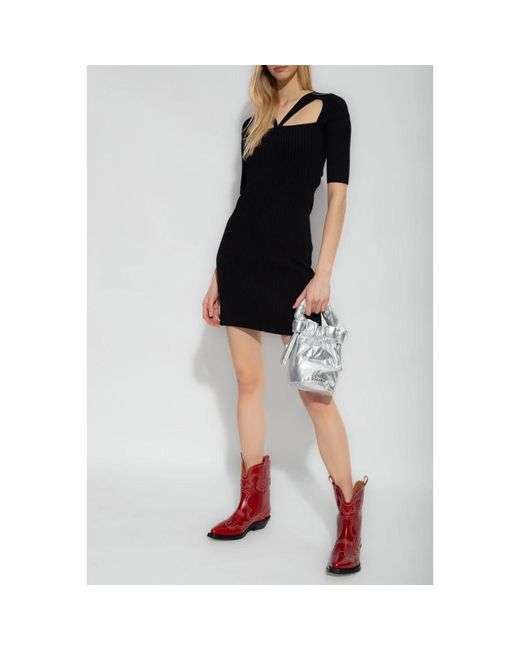 Ganni Black Short Dresses