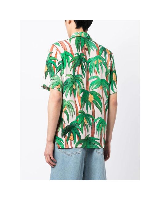 Endless Joy Green Short Sleeve Shirts for men