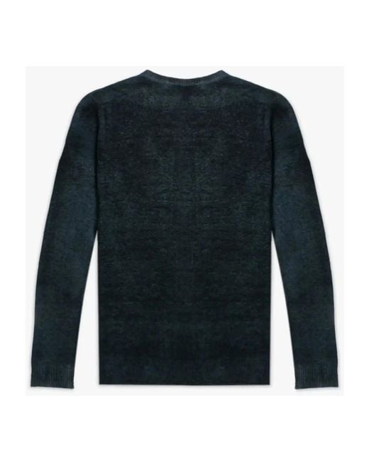 Avant Toi Handbemalter umkehrbarer zerstörter pullover in Blue für Herren