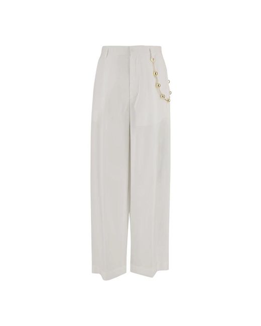 DARKPARK White Wide Trousers