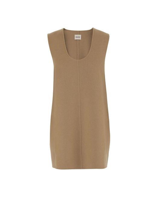 KHAITE Women's Brown Knitted Dresses