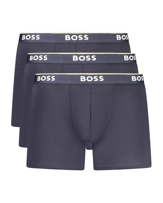 HUGO Boxershorts Tri Pack in het Blue voor heren