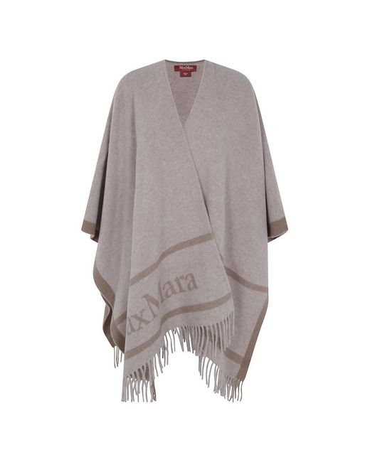 Max Mara Jassen ,Grijs ,Mst Pirania Cape in het Gray