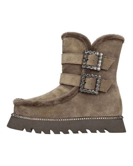 Alma En Pena. Brown Winter Boots