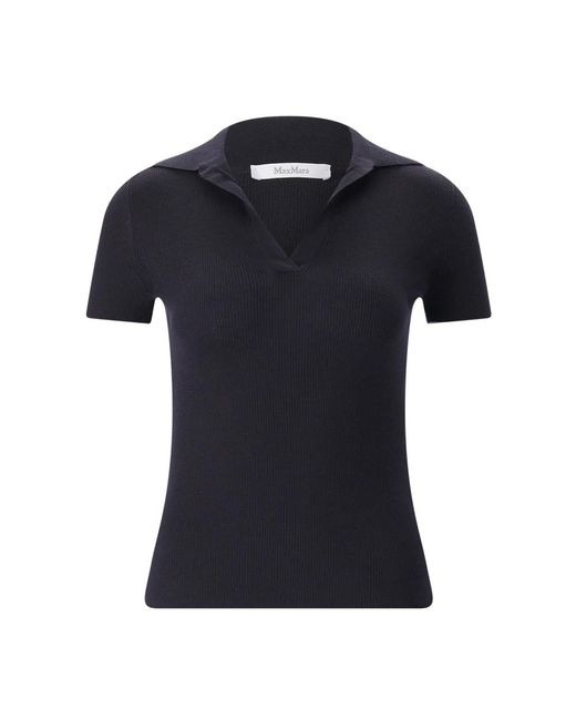 Max Mara Black Polo Shirts