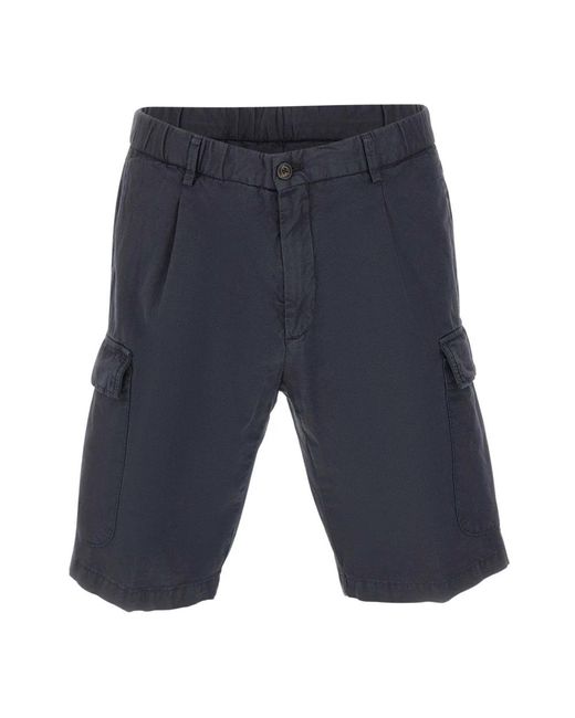 BRIGLIA Blue Casual Shorts for men