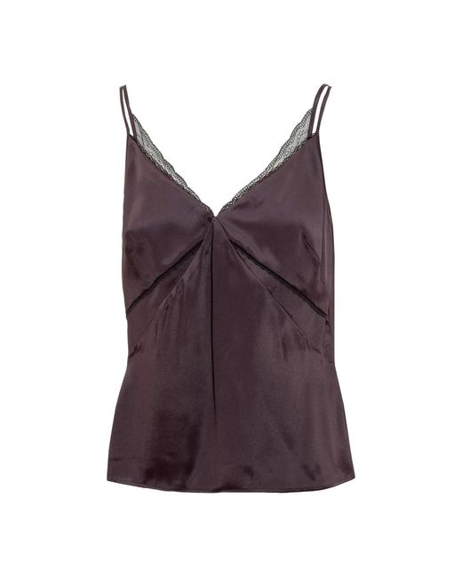 HUGO Purple Sleeveless Tops