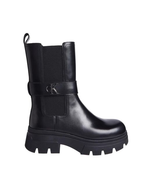 Calvin Klein Blue Chelsea Boots