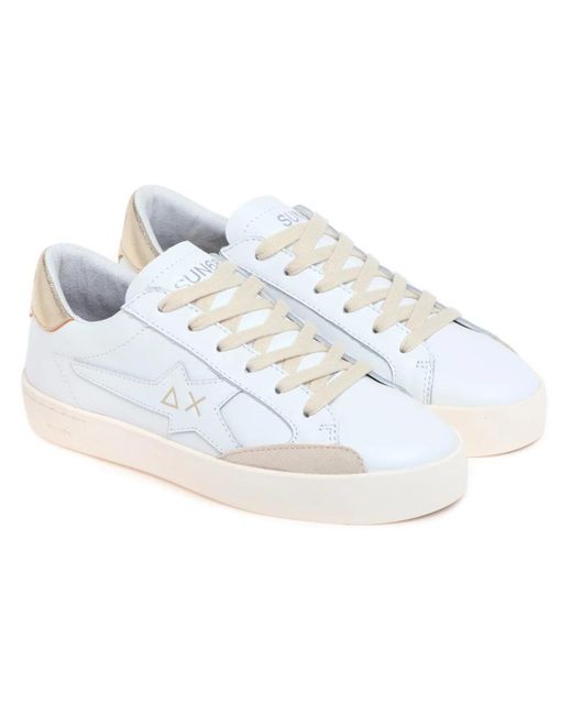 Sun 68 Katy Leather in het White