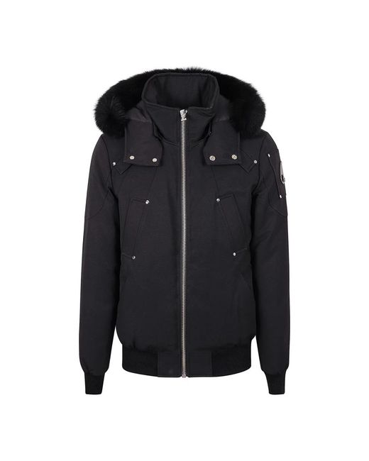 Moose Knuckles Black Winter Jackets for men