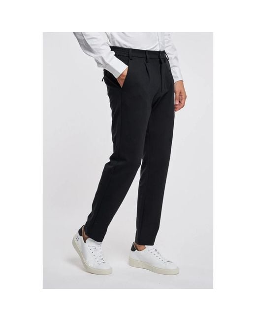 People Of Shibuya Black Slim-Fit Trousers for men