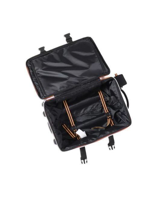 K-Way Zwarte Koffer Met Vier Wielen in het Black voor heren