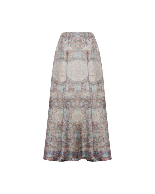 Pierre Louis Mascia Gray Midi Skirts